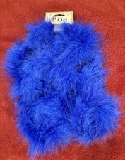 Touch of Nature BLUE Marabou Boa 2 Yards FEATHER BOA Brand New NWT