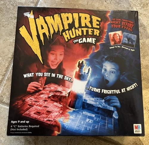 Vintage Vampire Hunter The Board Game  Milton Bradley- 2002