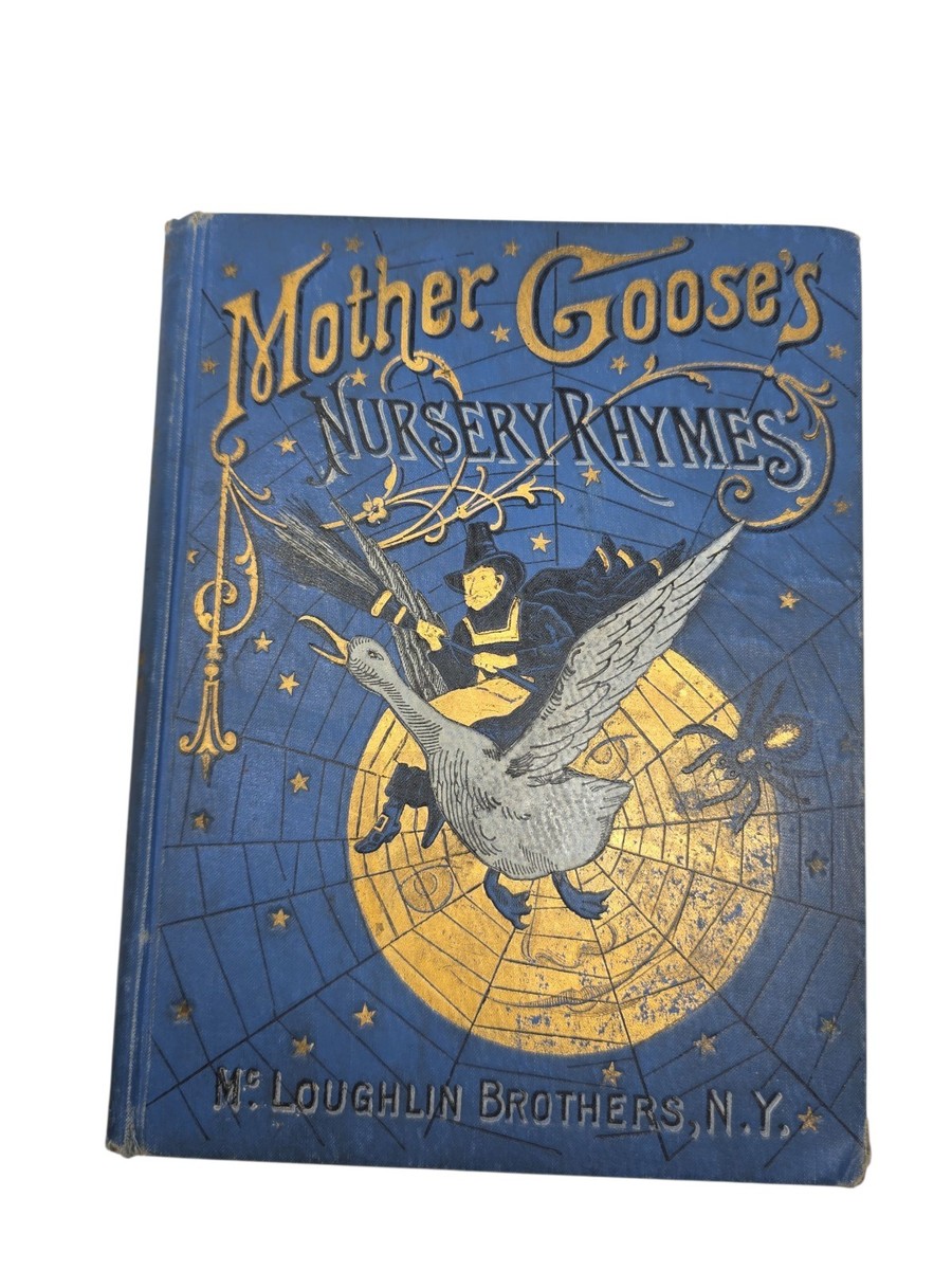 Mother Goose Nursery Rhymes Vintage Blue Cover | eBay