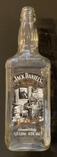 Jack Daniels empty SCENES OF LYNCHBURG #6, ONE LITER UK bottle, THE OFFICE