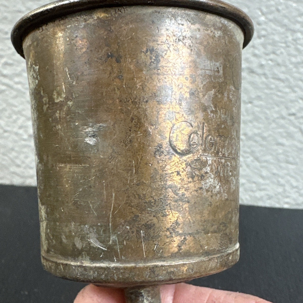Vintage Coleman Lamp & Stove Co. NO. 0 Copper Funnel nice patina