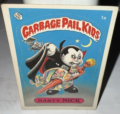 Vintage 1985 Topps Garbage Pail Kids Series 1 Nasty Nick #1a