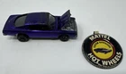 Vintage Hotwheels Redline Diecast Car 1967 Custom Barracuda Purple With Pendant