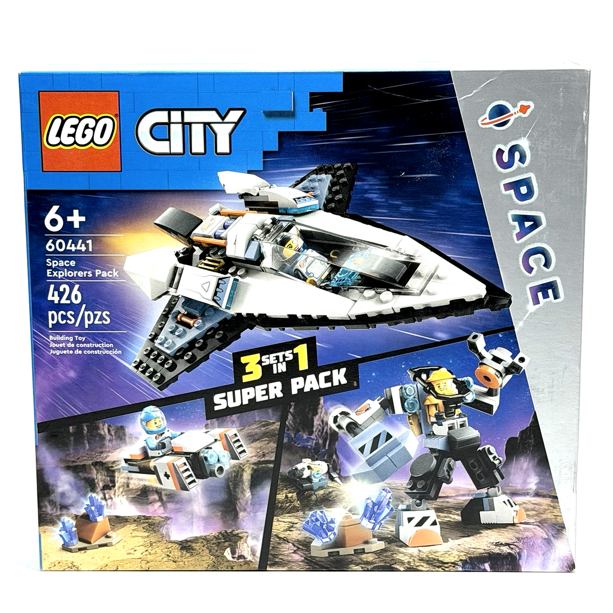 リーメント LEGO CITY 60441 SPACE Explorers 3 In 1 Super Pack 426 Pieces New