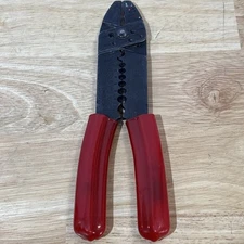 Dayton 8" Wire Cable Stripper Cutter Crimper Pliers Red Handle 4x136a Vtg USA