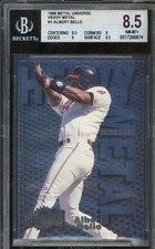 1996 Fleer Metal Universe ALBERT BELLE #1 Heavy Metal BGS 8.5 Indians