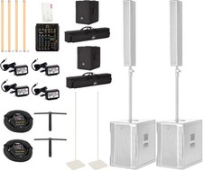 RCF EVOX 12 & Ape Labs Neon | White Portable DJ Speaker & Lighting Package