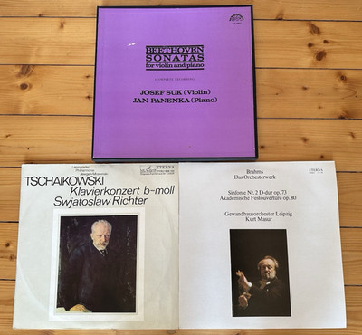 BEETHOVEN - Violin & Piano Sonatas JOSEF SUK, JAN PANENKA 5x LPs Box + 2LPs