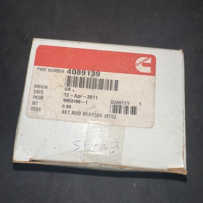 Cummins Connecting Rod Bearing 4089139 OEM | eBay
