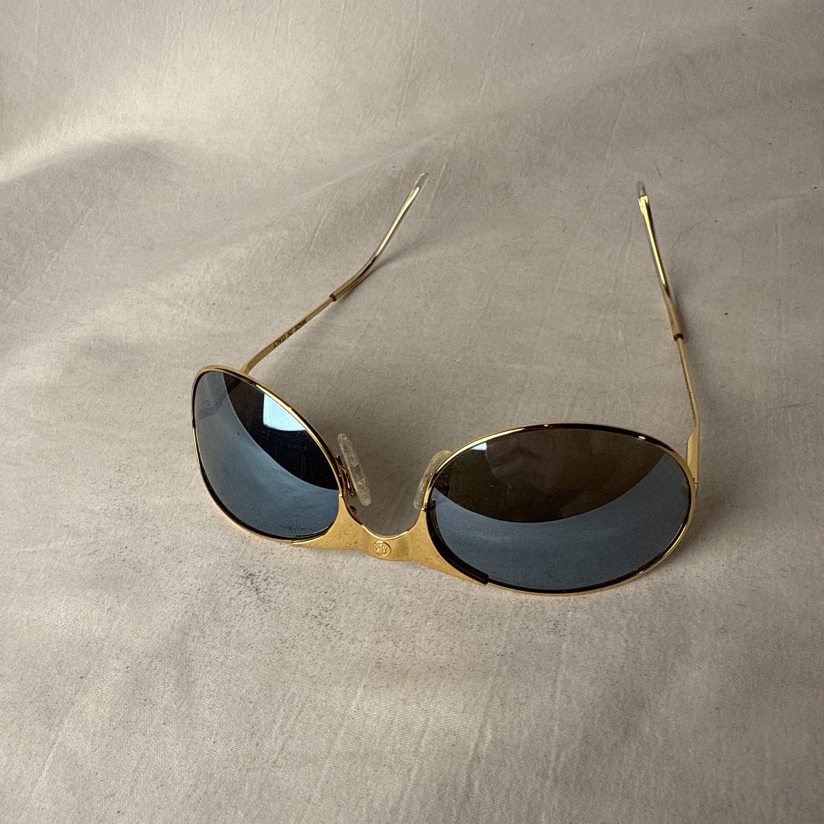 Vintage HELIOS by GARGOYLES USA Gold Tone Sport Sunglasses made In 