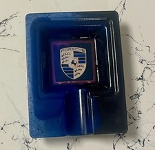 Cenicero de cigarros de lujo Porsche azul y negro | Regalo coleccionable para auto deportivo