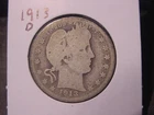 1913-D BARBER QUARTER POPULAR BETTER DATE FREE SHIPPING