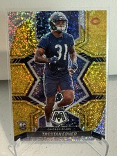 2022 Panini Mosaic Trestan Ebner RC Sparkle Gold SSP Rookie #356 Bears