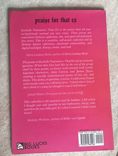 THAT EX BY RACHEL TOARMINO 2020 BIG LUCKS BOOKS SIGNED FIRST EDITION - Picture 19 of 20