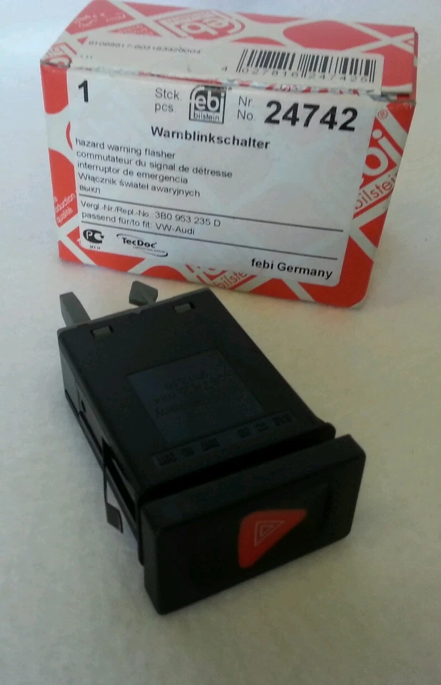 Переключатель аварийный/предупреждающий Febi Bilstein со встроенным реле вспышки - 24742 - Изображение 3 из 3