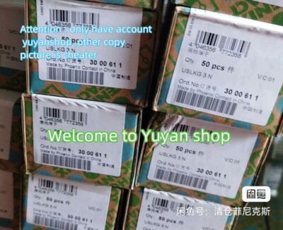 50  PCS/ 1 BOX  NEW  USLKG 3N  3000611  Grounding Terminal Block#B1058U   CL