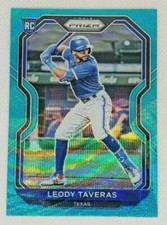 2021 Panini Prizm LEODY TAVERAS RC #127 Teal Wave Tier II Rookie