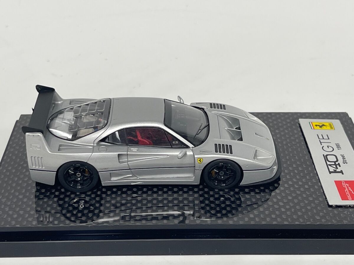 1/43 Eidolon Make up Ferrari F40 GTE Street in Silver 1995 1/43 Eidolon Make up Ferrari F40 GTE Street in Silver 1995
