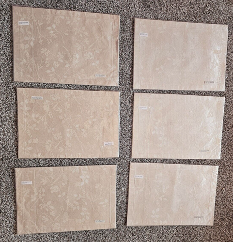 Interiors Placemats Set Of 6 White Cream Size 33 x 47cm 55% Silk/ 45% Polyester - Picture 6 of 10