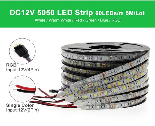 100M 2835 5050 LED Strip Light 12V Flexible Tape Ribbon 300LEDs For Home Decor - Picture 3 of 12