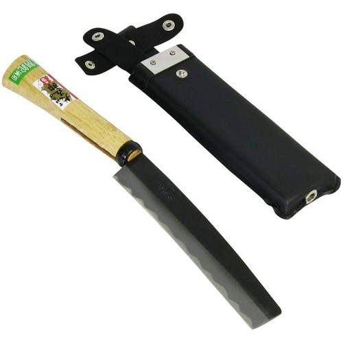 Hacha de bambú DAIGORO NATA machete 180 mm picadora de doble borde hecha en Japón - Imagen 5 de 8