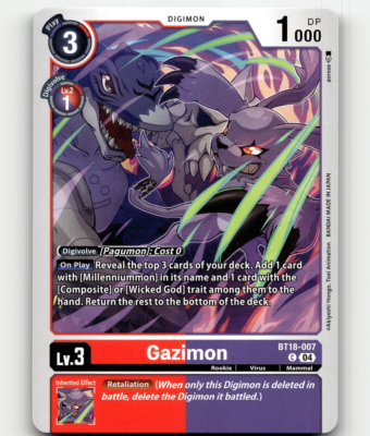 gazimon digimon card Digimon CCG Gazimon - Release Special Booster 2.0