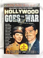 HOLLYWOOD GOES TO WAR DVD 8 Documentaries on 2 DVDs BOX SET WITH SLEEVE