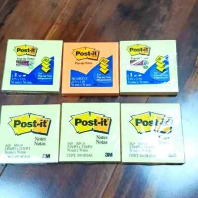 Posty Notes Ebay New lot 6 Post-It Notes, 3