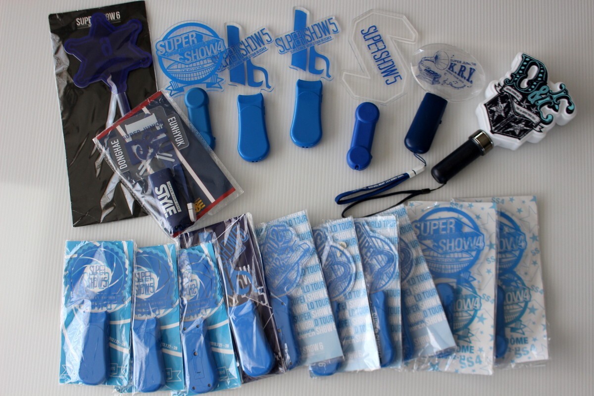 SET x18 Super Junior Japan Official Pen Light Super Show D&E