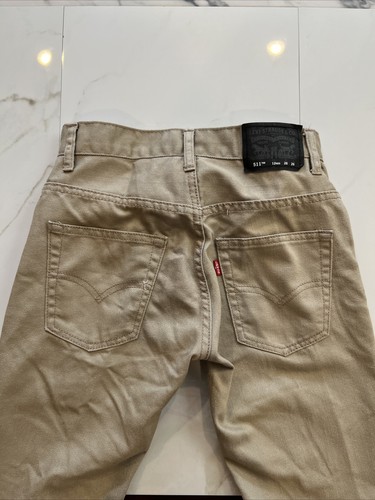 Levi’s Boys 511 Slim Khaki Jeans Size 12 - 26x26 - Picture 6 of 12