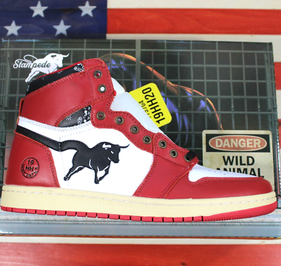 Stampede Jordan 1s Air Stampede 1 AJ1 Jordan 1 Spiderman Red Black Blue White  main image 4