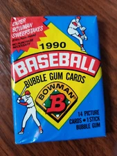 1990 bowman MLB baseball factory sealed 14 card pack