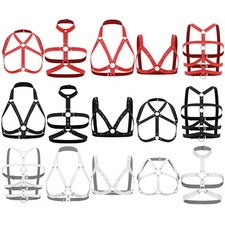 Woman's Body Chest Harness Halter Neck Bra Top Lingerie Cage Bra Body Bandage