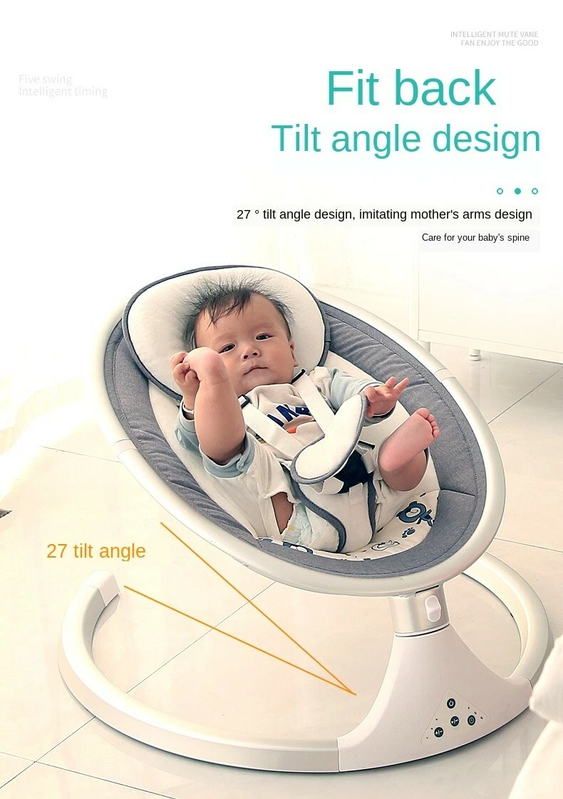 Electric baby kids safe swing / bouncer cradle with bluetooth and remote control
Opens in a new wind