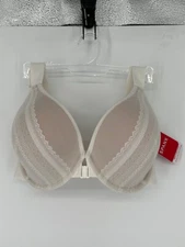 NEW Spanx BRA-LLELUJAH Illusion Lace Full Cover Bra Linen/Champagn Beige Sz 36DD