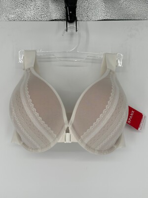 NEW Spanx BRA-LLELUJAH Illusion Lace Full Cover Bra Linen/Champagn Beige Sz 38B