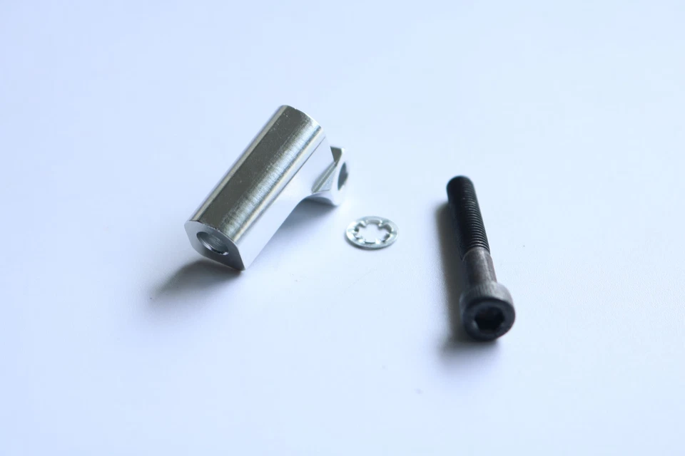 Soporte de montaje fijo de motor de aleación CNC plateado compatible con HPI Baja 5B 5T King Motor Rovan Foto 4 de 4