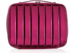 Lancome Holiday Makeup Cosmetic Softsid Bag Christmas Train Case 12.5x9.5x3.5