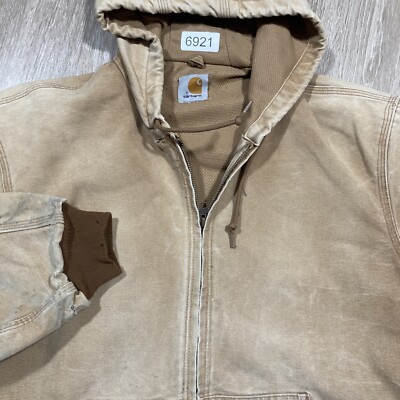 Carhartt Jacket 2XL Distressed Carpenter Detroit Duck Chore Work