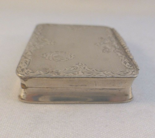 Fancy Austrian Sterling Hinged Box 3" x 2" x 1/2" Mono K - Picture 5 of 9