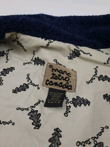 Chaqueta De Colección Marc Tetro Canadá Husky Perro Patrón Vellón Cremallera Rara De Colección Forrada EE. UU. - Imagen 7 de 7