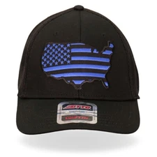 Blue United States Flag Country Design OTTO Snapback Ballcap Cap