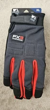 Wells Lamont FX3 Extreme Dexterity/Water Resistant XL Glove, Red/Gray/BLK
