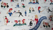 Michael Miller HOW TO GET A HUSBAND Cotton Fabric Funny OOP RARE BRAND NEW