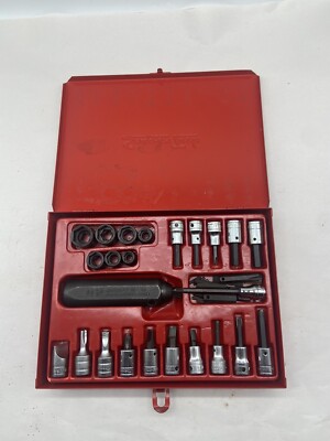   SNAP ON PIT120 34 PIECE 3/8'' DR IMPACT DRIVER SET  MINT CONDITION  