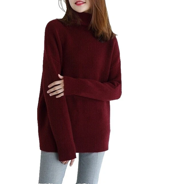 Suéteres para mujer Sólido Abrigo de lana