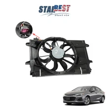 Radiator Cooling Fan Assembly For Chevrolet Cruze Sedan 1.4L In. l4 2017-2019