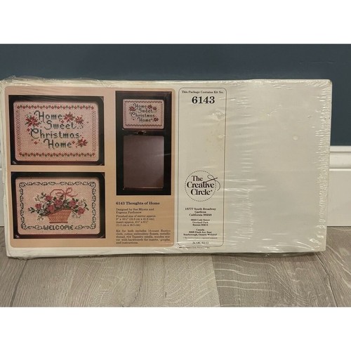 New The Creative Circle Kit 6143 Thought Of Home Cross-stitch Christmas Mirror
