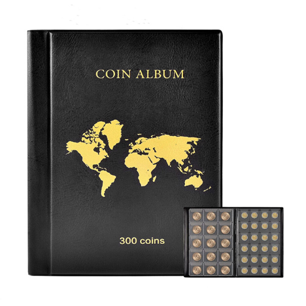 Coin Collection Holder Book for Collectors 300 Pockets
