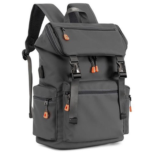 US Herren Leder Laptop Rucksack Arbeit Geschäft Reisen Wasserdicht Taschen Schule BF - Bild 32 von 34